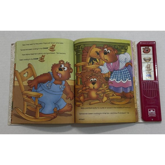 GOLDEN SOUND STORY Goldilocks and the Three Bears VTG 1991 Little Golden Books - Picture 8 of 8